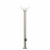 vidaXL Lampada a paletto con presa elettrica 120 cm Acciaio Inox IP44