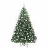 vidaXL Albero di Natale artificiale con 300 LED Verde 180 cm PE e PVC