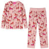 vidaXL Pigiama per Bambini a Maniche Lunghe Rosa Chiaro 92