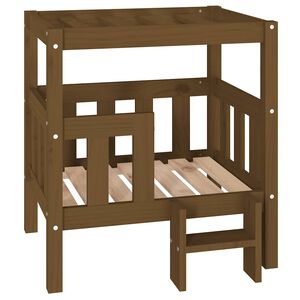 vidaXL Cuccia per Cani Ambra 65,5x50,5x70 cm in Legno Massello di Pino