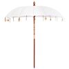 vidaXL Parasol Balinese Crema 220 x 220 x 260 cm