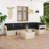 vidaXL Set Divani da Giardino su Pallet 6 pz con Cuscini Legno Abete