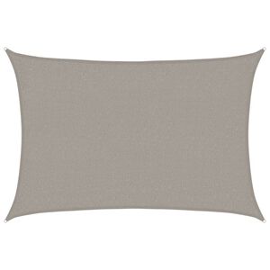 vidaXL Vela Parasole 160 g/m&sup2; Rettangolare Grigio Chiaro 2x2,5 m HDPE