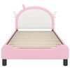 vidaXL Struttura letto bambini con testata Rosa 80 x 200 cm PU