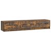 vidaXL Mobile TV Rovere Fumo 147 x 34,5 x 27 cm Legno ingegnerizzato