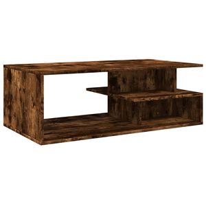 vidaXL Tavolino da Salotto Rovere Fumo 102x55x35 cm Legno Multistrato