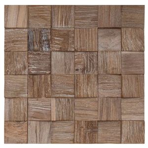vidaXL Pannello da Parete 11 pz Naturale 30 x 30 x 2 cm