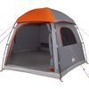 vidaXL Tenda Familiare Igloo 6 Persone Grigia Arancione Impermeabile