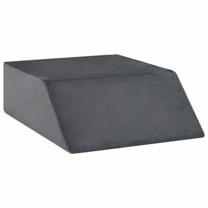 vidaXL Cuscino per Gambe Tinta unita Grigio 63 x 52 x 19 cm Schiuma PU