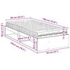 vidaXL Dormeuse con Materasso Marrone 90x190 cm Legno Massello di Pino