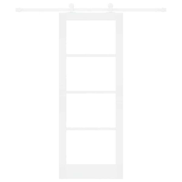 vidaXL Porta scorrevole ORKDAL Bianco e Nero 78 x 202 cm