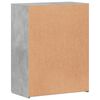 vidaXL Schedario Grigio Cemento 60x32x77,5 cm in Legno Multistrato