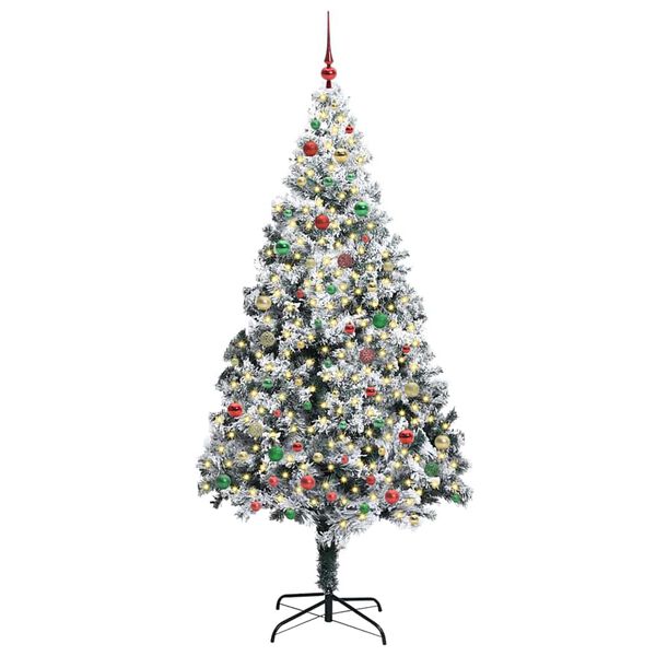vidaXL Albero di Natale artificiale con 300 LED Verde 210 cm