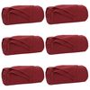 vidaXL Coperte da Pile 6 pz Rosso Bordeaux 270 x 240 cm 5.08 Panno