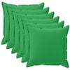 vidaXL Federa 6 pz HOUTEN Verde 35 x 35 cm Poliestere