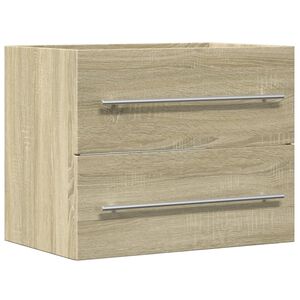 vidaXL Mobile Lavabo Rovere Sonoma 60x38,5x48 cm in Legno Multistrato