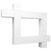 vidaXL Set Mobili Porta TV 9 pz Bianco in Legno Multistrato