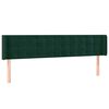 vidaXL Testiera ad Orecchio Verde Scuro 163x16x78/88 cm in Velluto