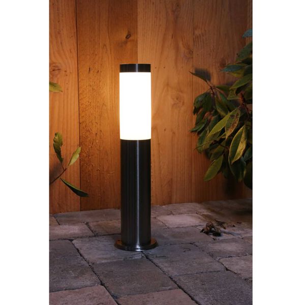 Luxform Luce Solare a LED Paletto da Giardino Idaho Argento 39135