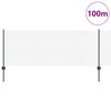 vidaXL Recinzione con Posto Verde 0,8 x 100 m Acciaio e PVC