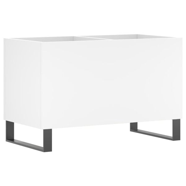 vidaXL Mobile Porta Dischi Bianco 74,5x38x48 cm in Legno Multistrato