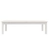vidaXL Tavolino da Salotto Bianco 110x50x30 cm Legno Massello di Pino