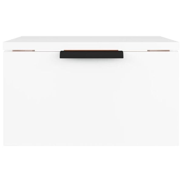 vidaXL Comodino a Muro Bianco 34x30x20 cm