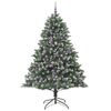 vidaXL Albero di Natale artificiale con 300 LED Verde 210 cm