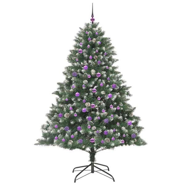 vidaXL Albero di Natale artificiale con 300 LED Verde 210 cm