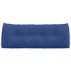 vidaXL Cuscino per Schiena Blu Polizia 120 x 24 x 50 cm Velluto
