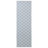 vidaXL Runner Tappeto ORIZ 1150 gsm Grigio e Bianco