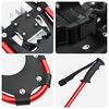 vidaXL Racchette da neve 3 in 1 con bastoni da trekking Rosso e Nero