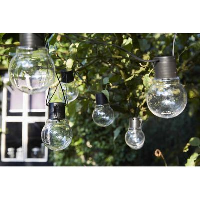 Luxform Luci da Festa Solari con 10 LED Menorca Transparenti