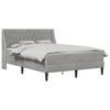 vidaXL Struttura letto con materasso Grigio chiaro 180 x 200 cm