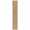 vidaXL Vetrina Rovere artigianale 100 x 8,5 x 50 cm Legno multistrato