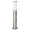 vidaXL Lampada a paletto con sensore 50 cm Acciaio Inox IP44