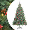 vidaXL Albero di Natale artificiale 300 LED Bianco caldo PVC e Metallo