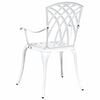 vidaXL Sedia da Giardino 2 pcs Bianco 53 x 51 x 88,5cm Alluminio