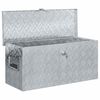 vidaXL Cassetta in Alluminio 80x30x35 cm Argento