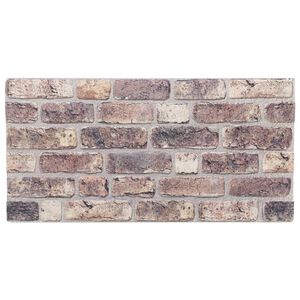 vidaXL Pannelli Murali 3D 10 pz Marrone Scuro 100x50 cm EPS