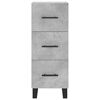 vidaXL Credenza Grigio Cemento 34,5x34x180 cm in Legno Multistrato