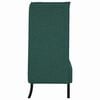 vidaXL Divano alto 101cm Verde scuro Tessuto