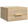 vidaXL Comodini a Muro 2 pz Rovere Sonoma 35x35x20 cm