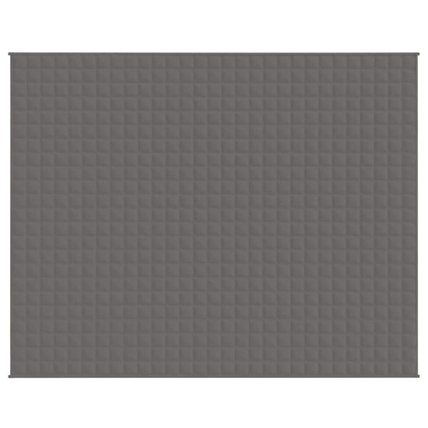 vidaXL Coperta Ponderata Grigia 235x290 cm 15 kg Tessuto