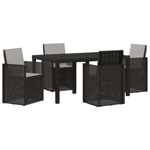 vidaXL Set da Pranzo per Giardino 5 pz Antracite e Grigio chiaro PP