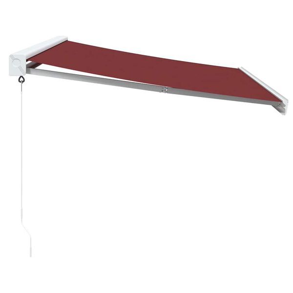 vidaXL Tenda da Sole Retrattile Manuale Bordò 300x250 cm