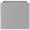 vidaXL Fioriera Argento 32x30x29 cm in Acciaio Zincato