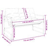 vidaXL Panchina da Giardino con Cuscino Antracite 113 cm in Acciaio