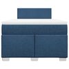 vidaXL Giroletto a Molle con Materasso Blu 120x190 cm in Tessuto
