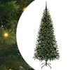 vidaXL Albero di Natale artificiale con 300 LED Verde 180 cm PE e PVC